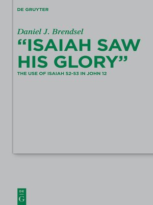 cover image of "Isaiah Saw His Glory"